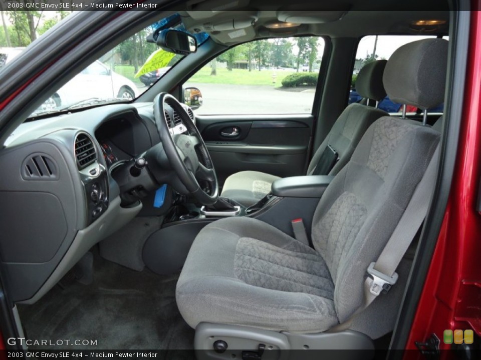 Medium Pewter Interior Front Seat for the 2003 GMC Envoy SLE 4x4 #68989582