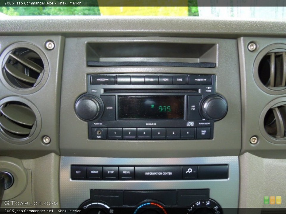 Khaki Interior Audio System for the 2006 Jeep Commander 4x4 #68989801