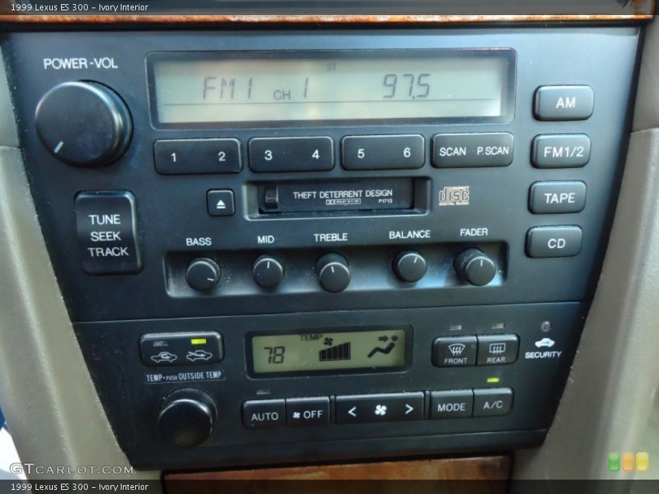 Ivory Interior Controls for the 1999 Lexus ES 300 #68990095