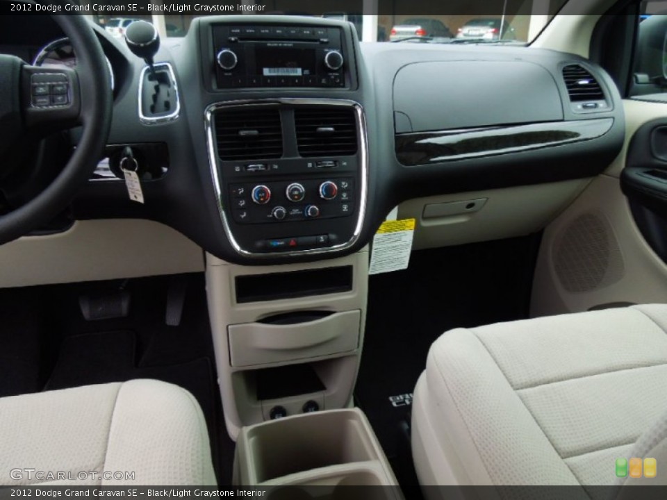 Black/Light Graystone Interior Dashboard for the 2012 Dodge Grand Caravan SE #68990098