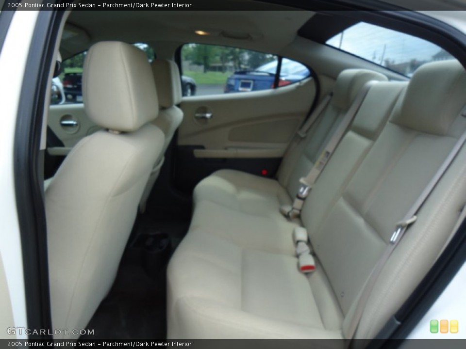 Parchment/Dark Pewter Interior Rear Seat for the 2005 Pontiac Grand Prix Sedan #68990269