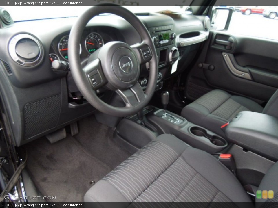 Black Interior Prime Interior for the 2012 Jeep Wrangler Sport 4x4 #68991133