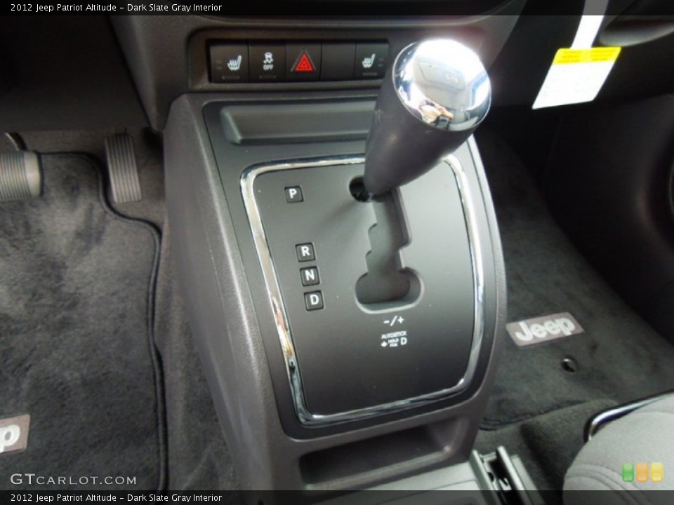 Dark Slate Gray Interior Transmission for the 2012 Jeep Patriot Altitude #68991232