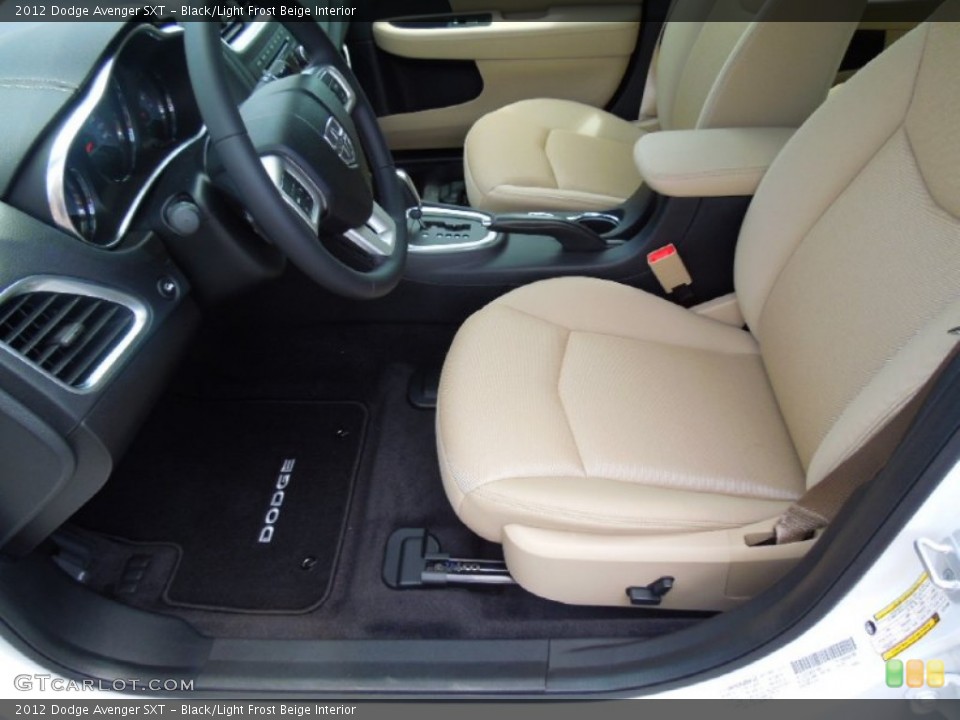 Black/Light Frost Beige Interior Photo for the 2012 Dodge Avenger SXT #68991673