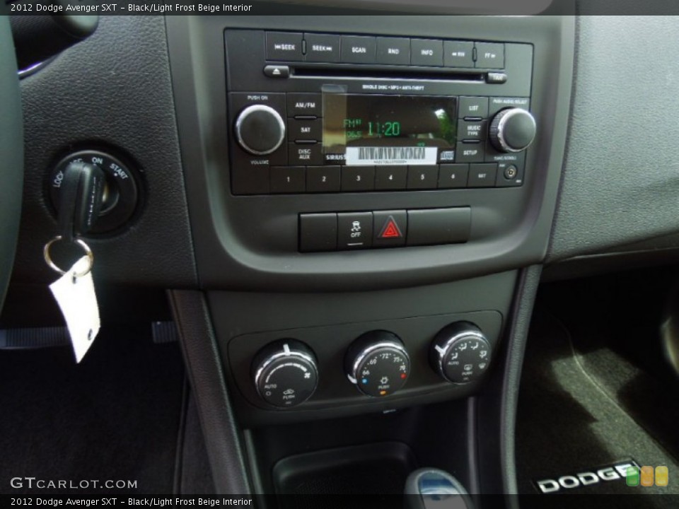 Black/Light Frost Beige Interior Controls for the 2012 Dodge Avenger SXT #68991709