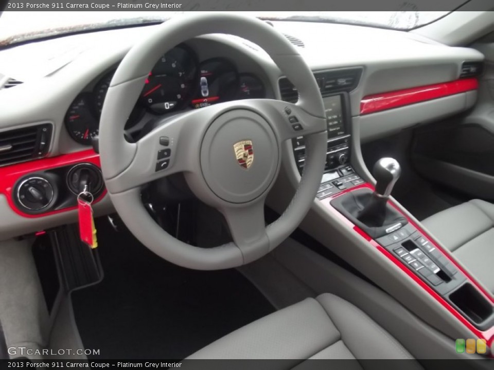 Platinum Grey Interior Dashboard for the 2013 Porsche 911 Carrera Coupe #68993635
