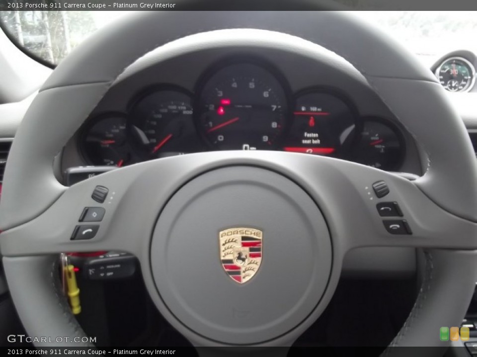 Platinum Grey Interior Steering Wheel for the 2013 Porsche 911 Carrera Coupe #68993653