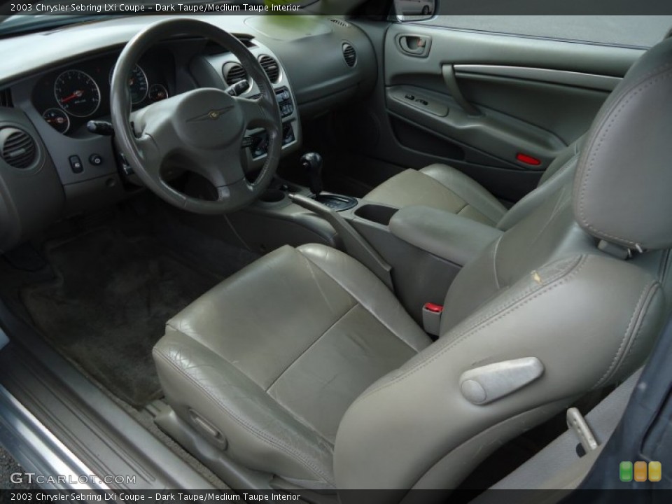 Dark Taupe/Medium Taupe Interior Prime Interior for the 2003 Chrysler Sebring LXi Coupe #68994706