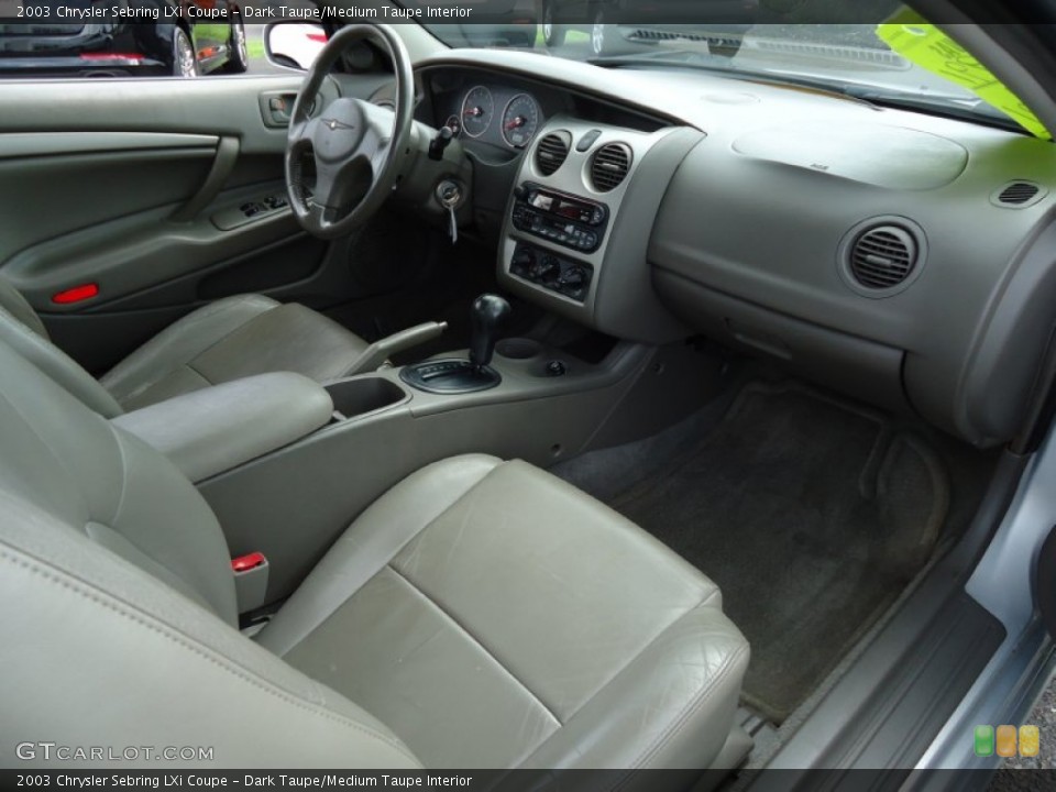 Dark Taupe/Medium Taupe Interior Dashboard for the 2003 Chrysler Sebring LXi Coupe #68994736