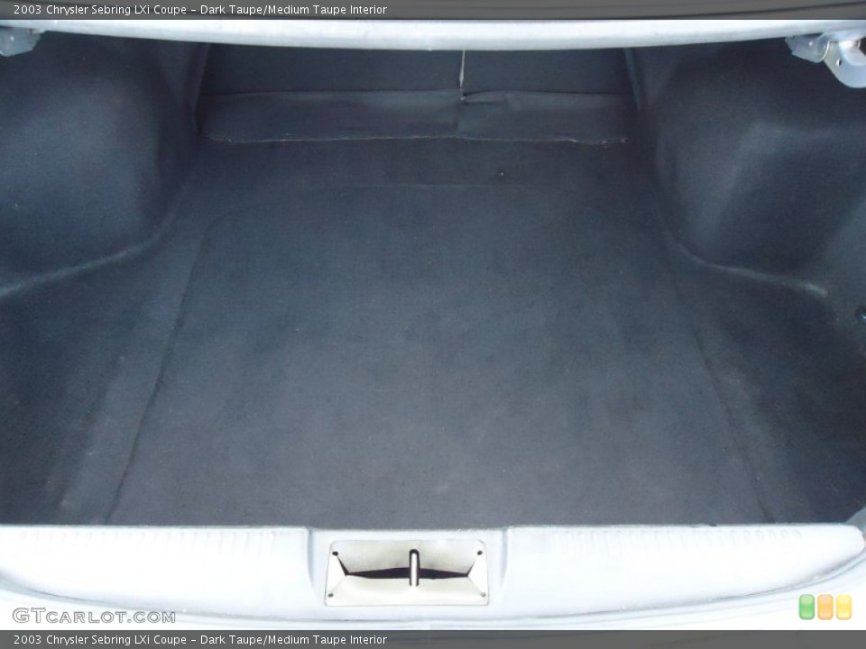 Dark Taupe/Medium Taupe Interior Trunk for the 2003 Chrysler Sebring LXi Coupe #68994760