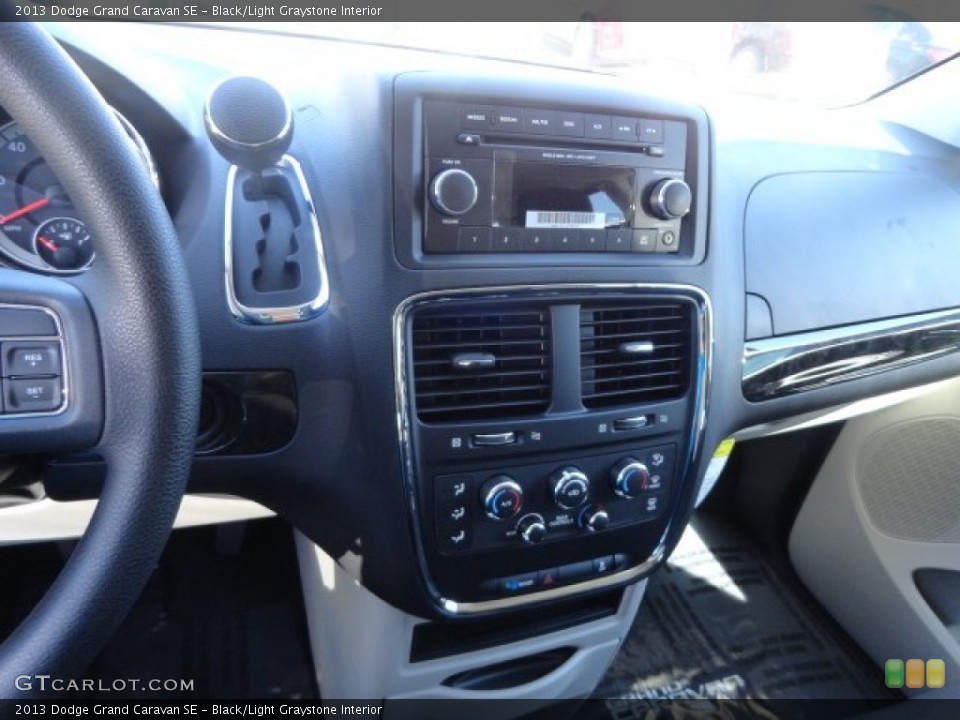 Black/Light Graystone Interior Controls for the 2013 Dodge Grand Caravan SE #68995255