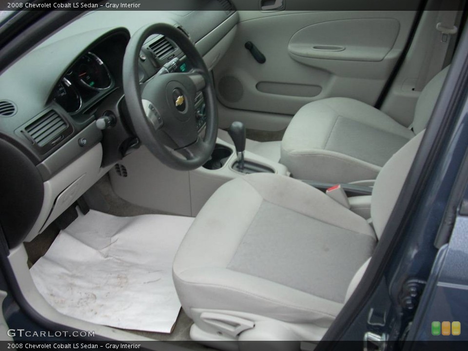 Gray Interior Prime Interior for the 2008 Chevrolet Cobalt LS Sedan #68995444