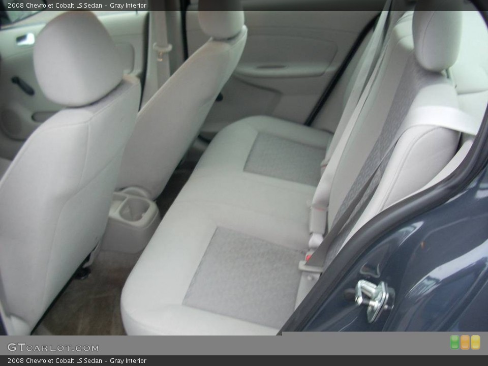 Gray Interior Rear Seat for the 2008 Chevrolet Cobalt LS Sedan #68995453