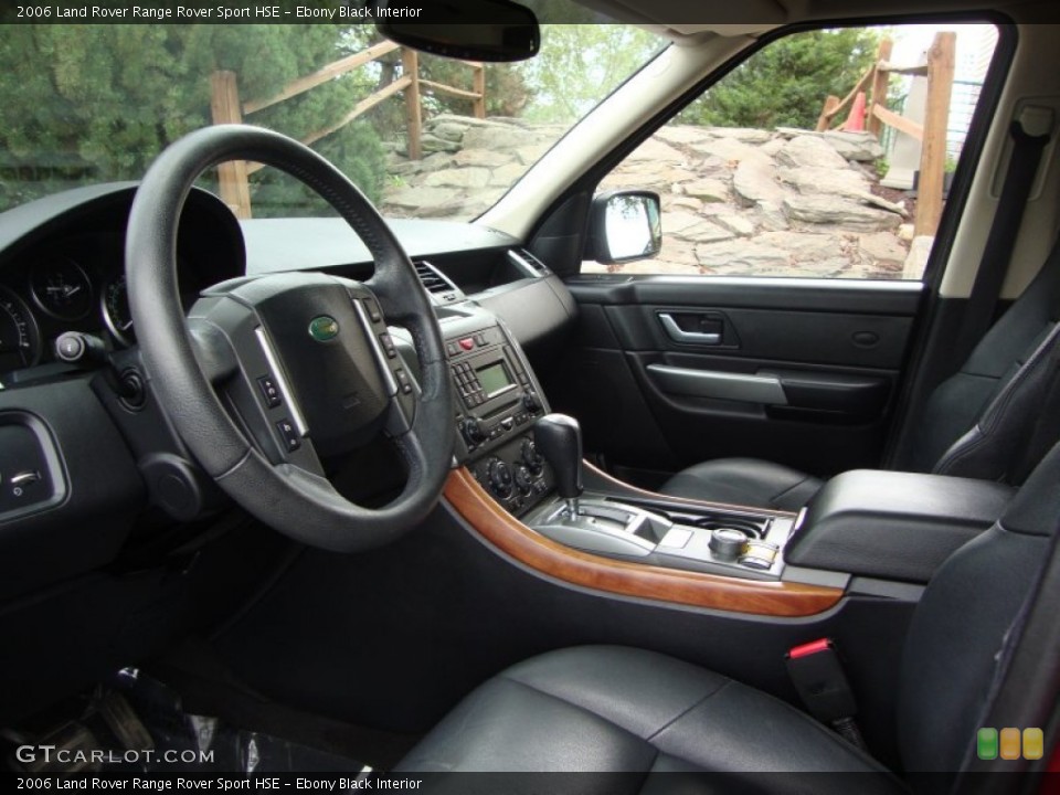 Ebony Black Interior Photo for the 2006 Land Rover Range Rover Sport HSE #68996422