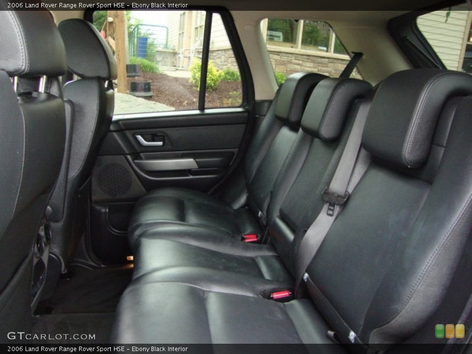 Ebony Black Interior Photo for the 2006 Land Rover Range Rover Sport HSE #68996542