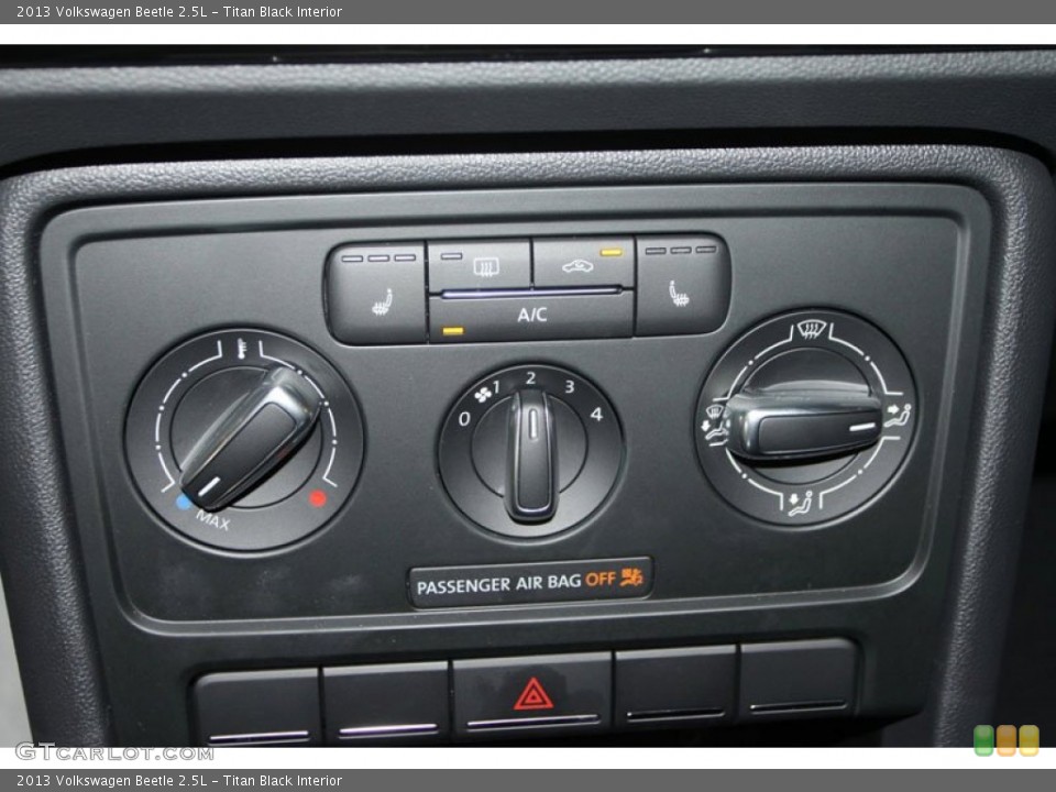 Titan Black Interior Controls for the 2013 Volkswagen Beetle 2.5L #68996566