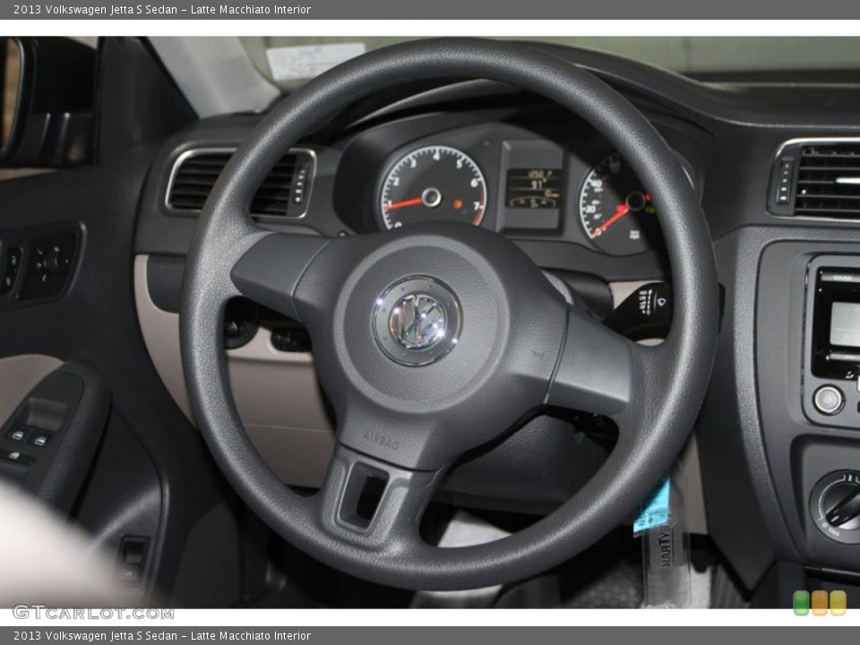 Latte Macchiato Interior Steering Wheel for the 2013 Volkswagen Jetta S Sedan #68997250
