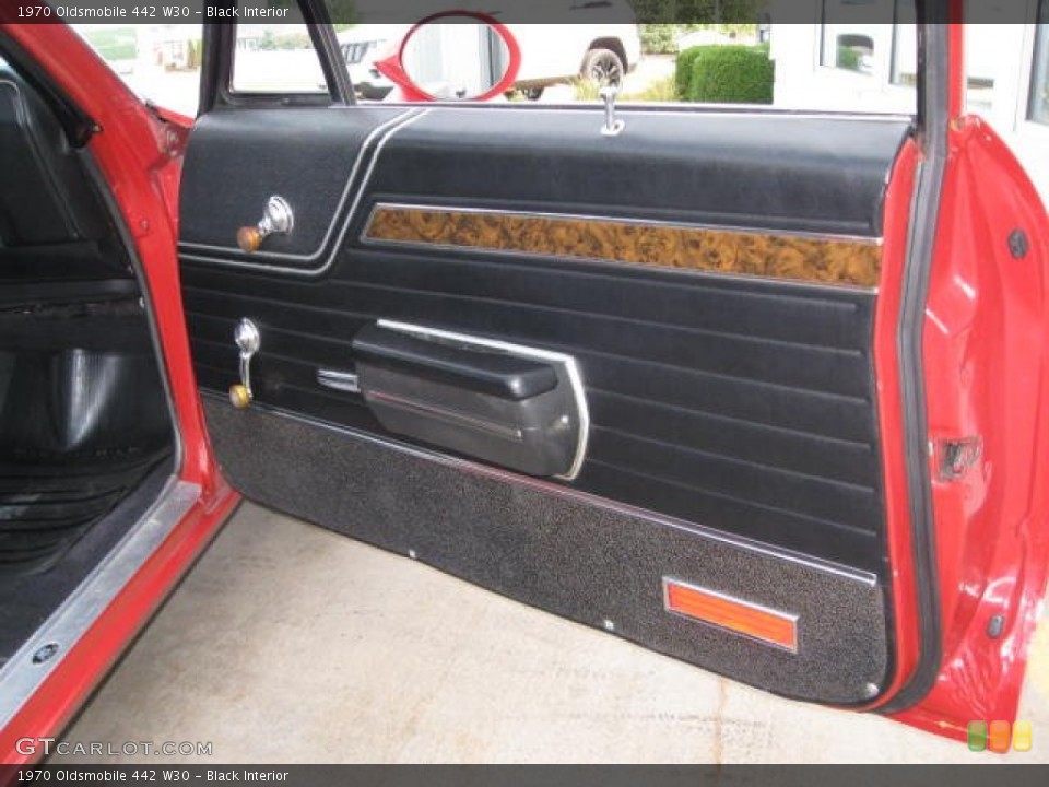 Black Interior Door Panel for the 1970 Oldsmobile 442 W30 #68997592