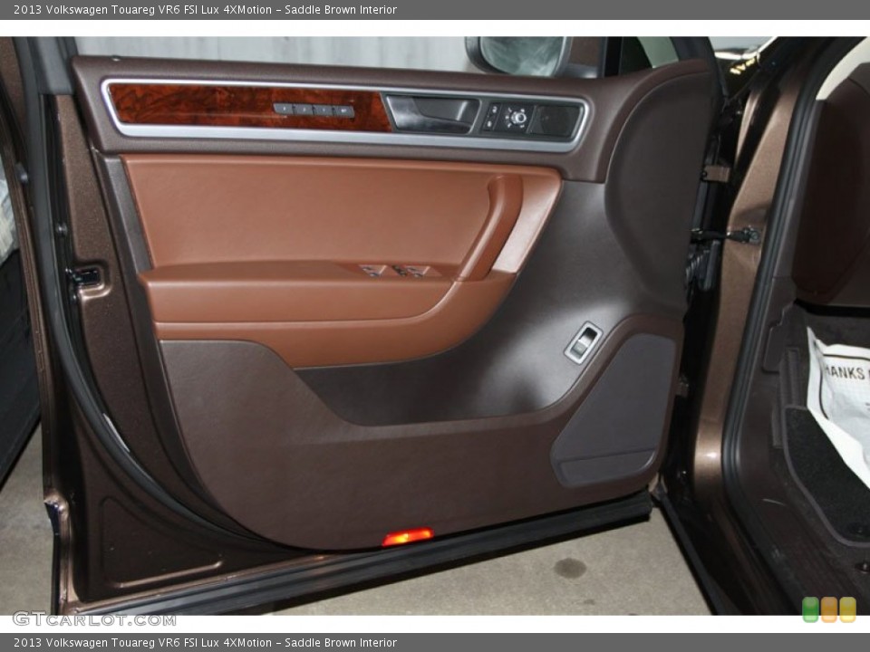 Saddle Brown Interior Door Panel for the 2013 Volkswagen Touareg VR6 FSI Lux 4XMotion #68997961