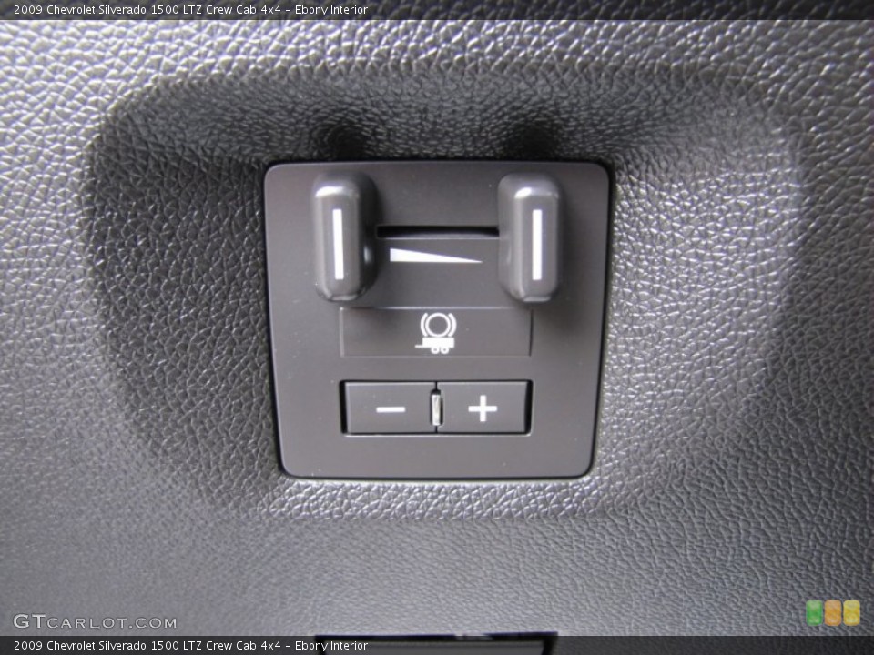 Ebony Interior Controls for the 2009 Chevrolet Silverado 1500 LTZ Crew Cab 4x4 #68998267
