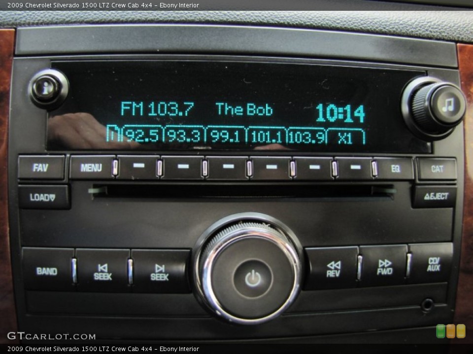 Ebony Interior Audio System for the 2009 Chevrolet Silverado 1500 LTZ Crew Cab 4x4 #68998315
