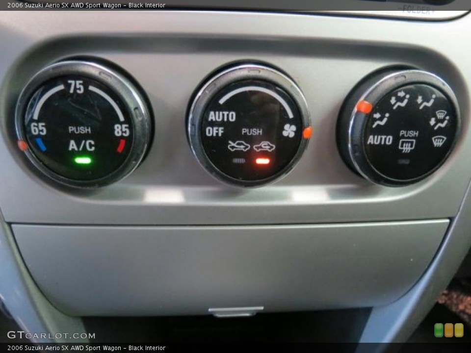 Black Interior Controls for the 2006 Suzuki Aerio SX AWD Sport Wagon #68999072