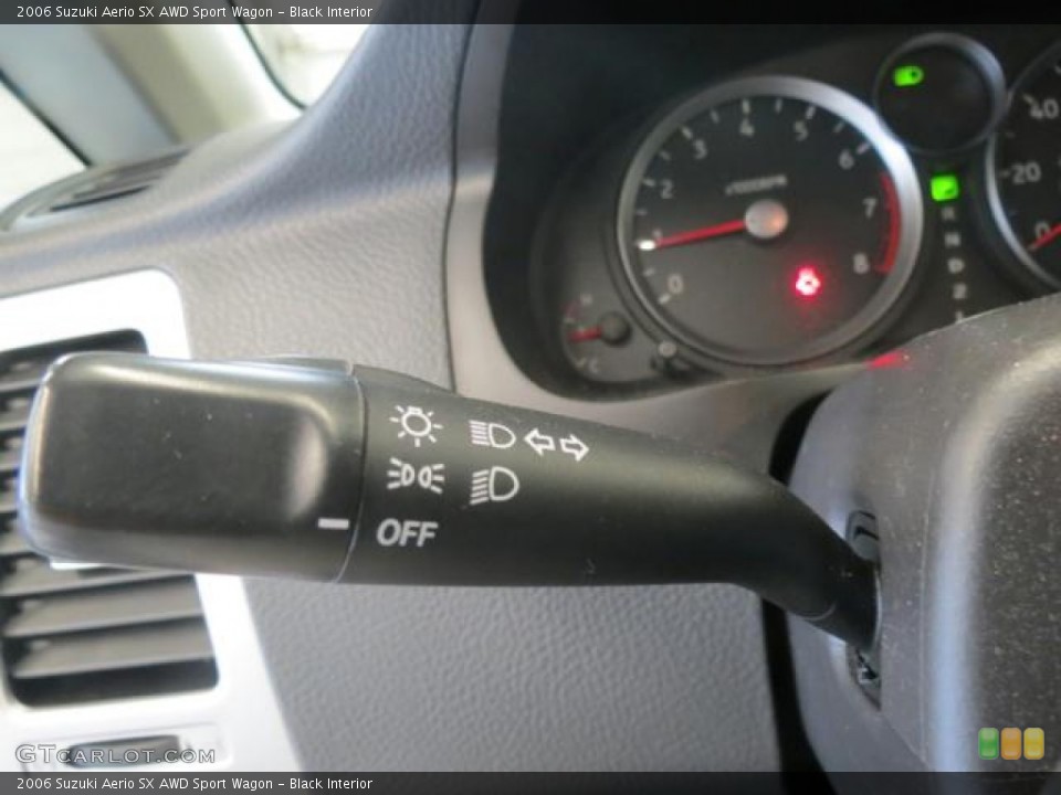 Black Interior Controls for the 2006 Suzuki Aerio SX AWD Sport Wagon #68999098