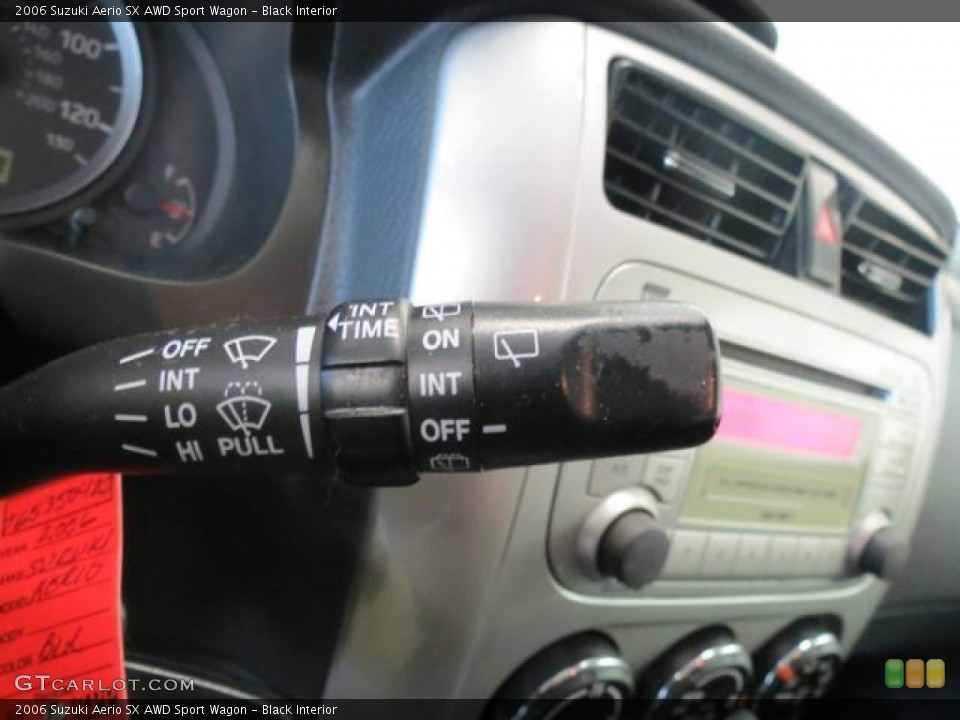 Black Interior Controls for the 2006 Suzuki Aerio SX AWD Sport Wagon #68999107