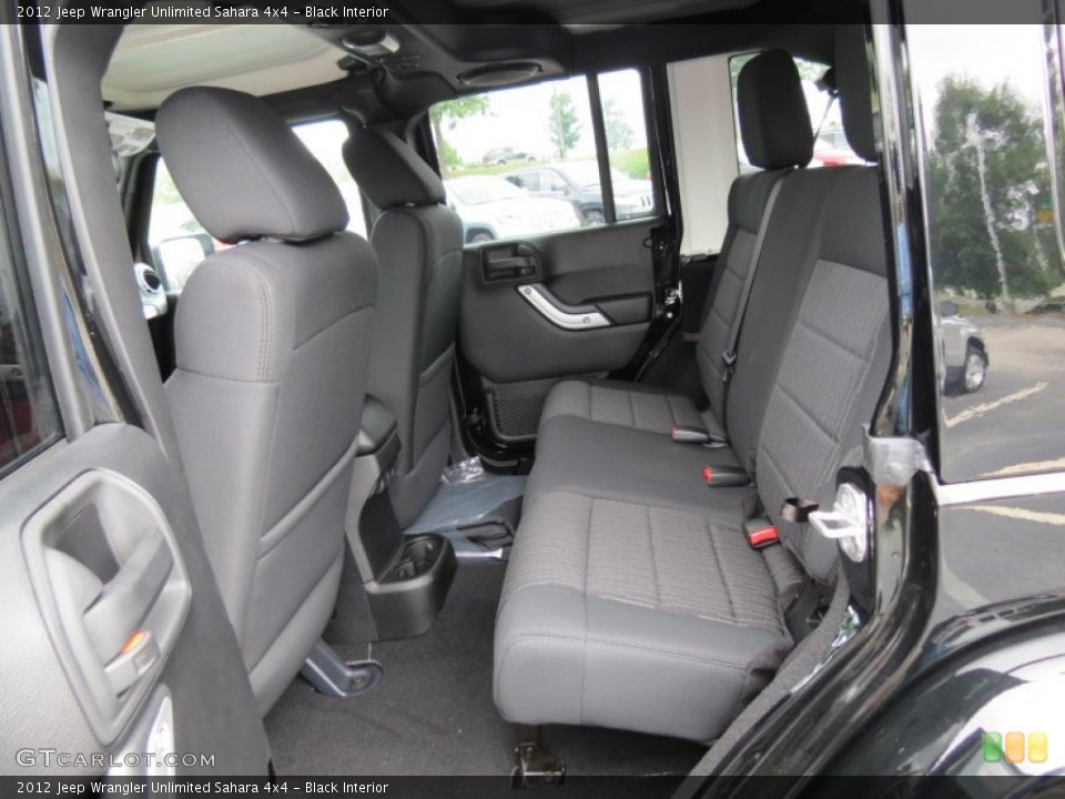 Black Interior Photo for the 2012 Jeep Wrangler Unlimited Sahara 4x4 #69004069