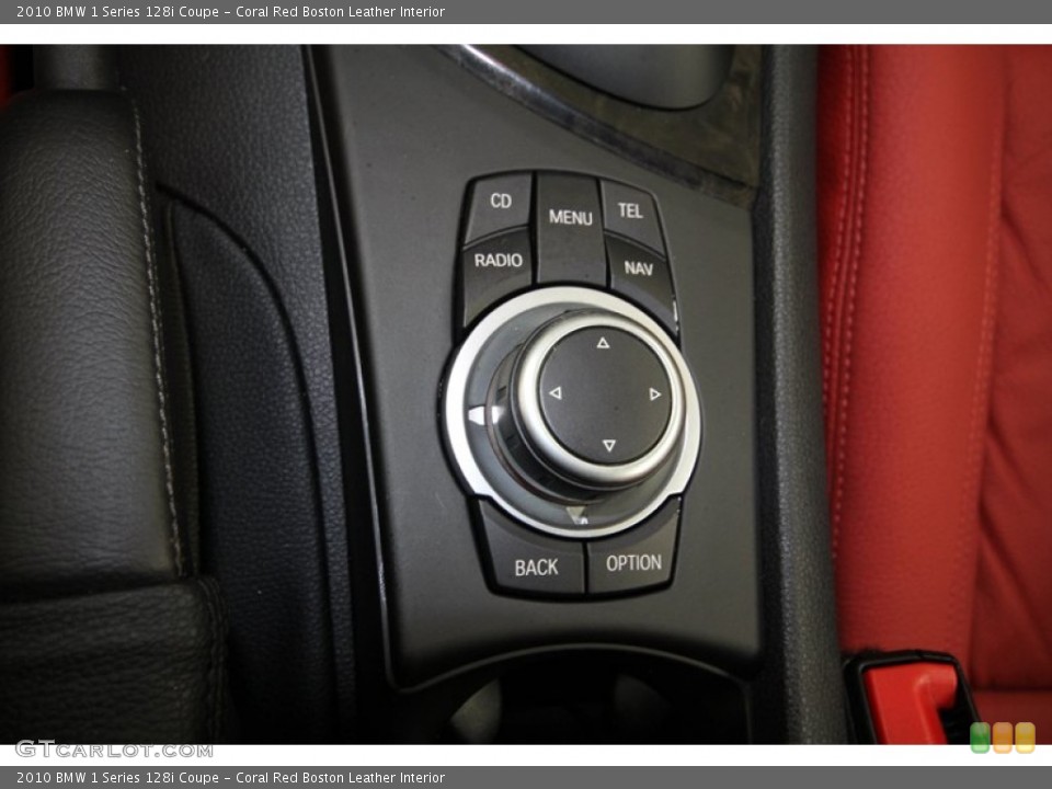 Coral Red Boston Leather Interior Controls for the 2010 BMW 1 Series 128i Coupe #69007980