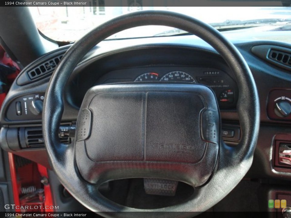 Black Interior Steering Wheel for the 1994 Chevrolet Camaro Coupe #69008314