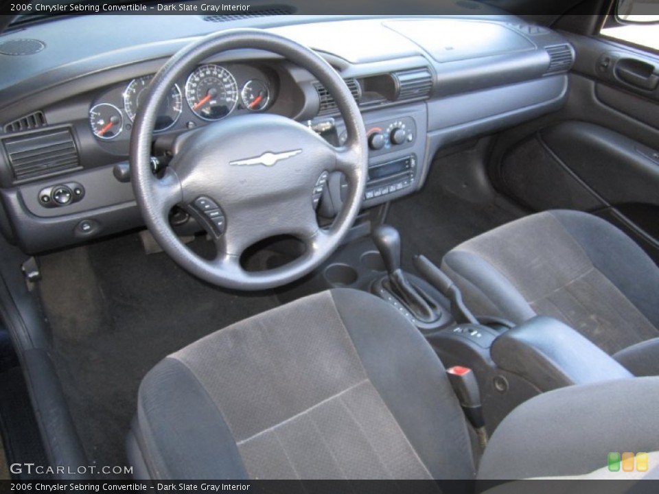 Dark Slate Gray Interior Prime Interior for the 2006 Chrysler Sebring Convertible #69008365