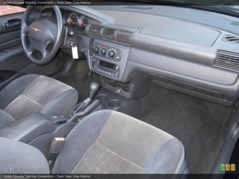 Dark Slate Gray Interior Dashboard for the 2006 Chrysler Sebring Convertible #69008375