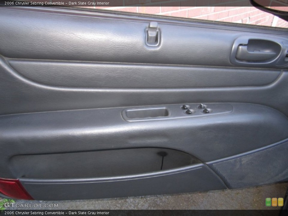 Dark Slate Gray Interior Door Panel for the 2006 Chrysler Sebring Convertible #69008473