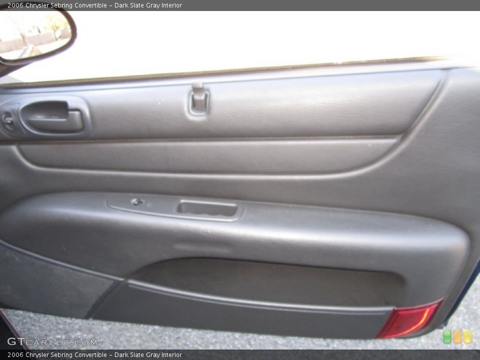 Dark Slate Gray Interior Door Panel for the 2006 Chrysler Sebring Convertible #69008482