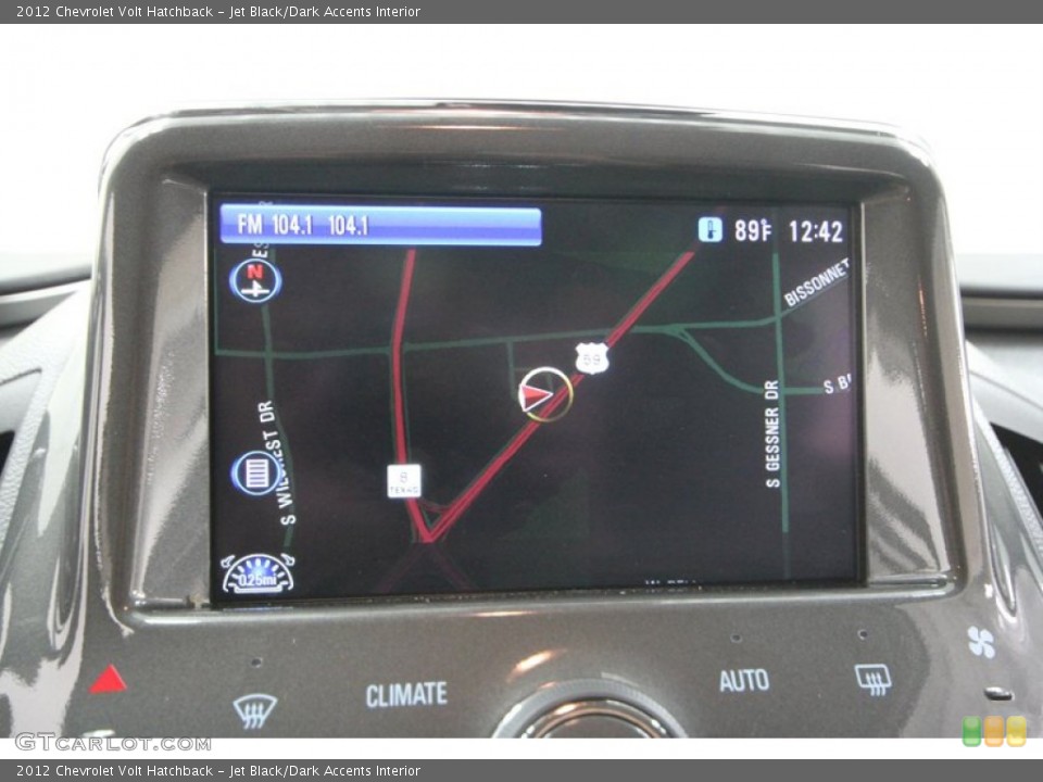 Jet Black/Dark Accents Interior Navigation for the 2012 Chevrolet Volt Hatchback #69008608