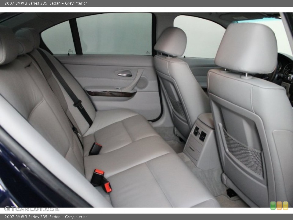 Grey Interior Rear Seat for the 2007 BMW 3 Series 335i Sedan #69009178