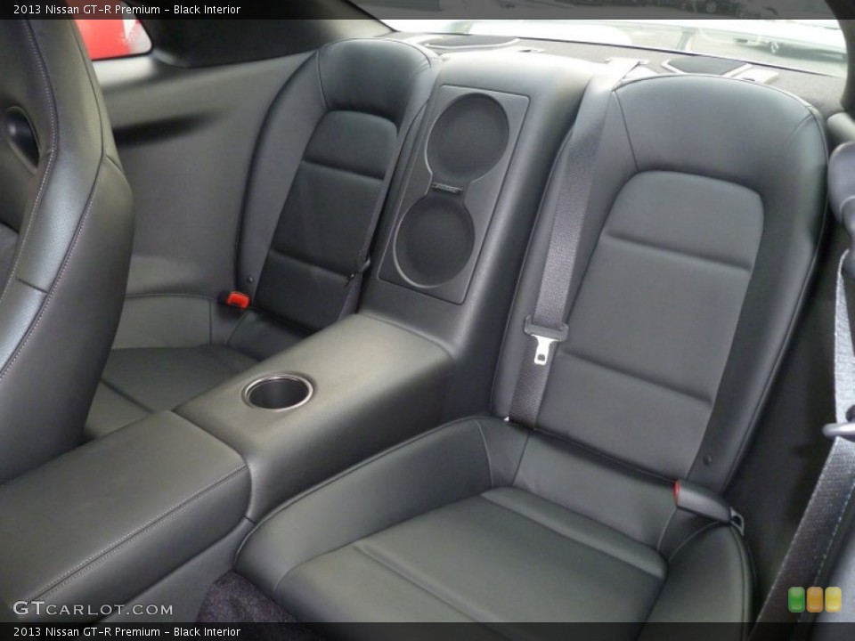 Black Interior Rear Seat for the 2013 Nissan GT-R Premium #69009934