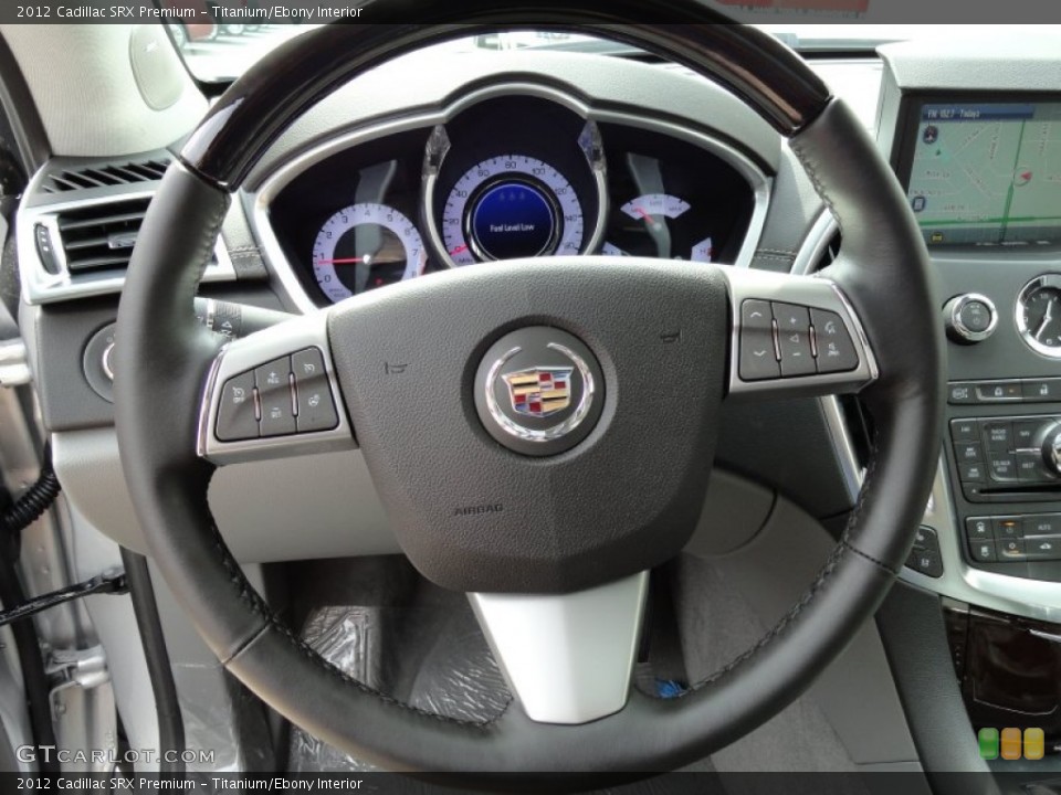 Titanium/Ebony Interior Steering Wheel for the 2012 Cadillac SRX Premium #69010054