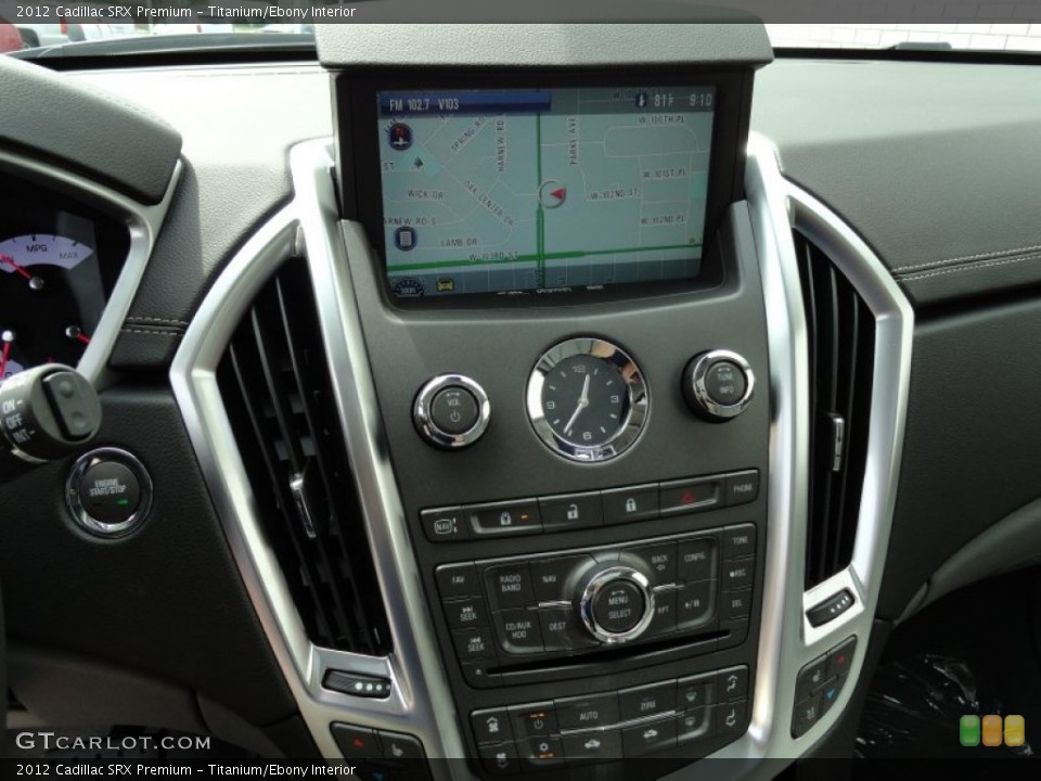 Titanium/Ebony Interior Controls for the 2012 Cadillac SRX Premium #69010072