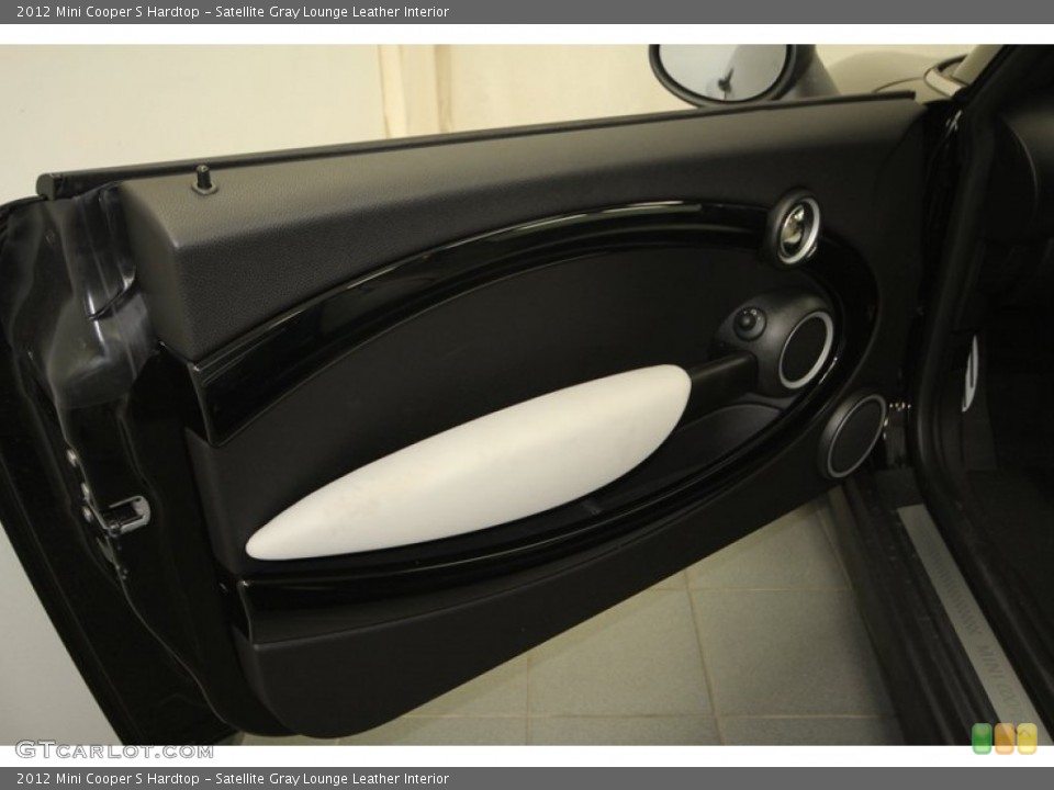 Satellite Gray Lounge Leather Interior Door Panel for the 2012 Mini Cooper S Hardtop #69012784