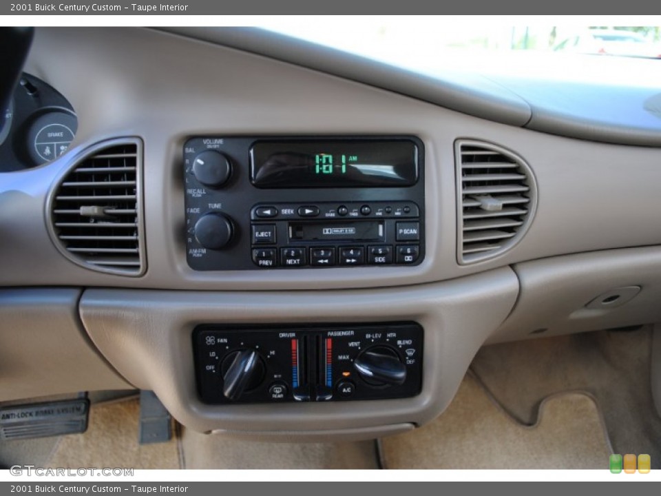 Taupe Interior Controls for the 2001 Buick Century Custom #69013117