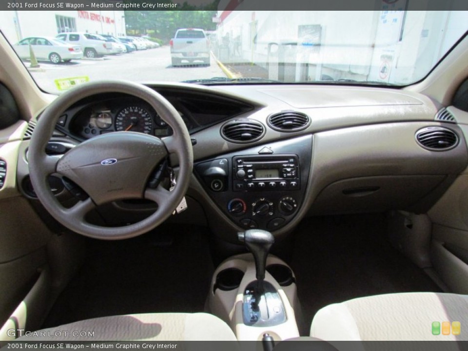 Medium Graphite Grey Interior Dashboard for the 2001 Ford Focus SE Wagon #69013517