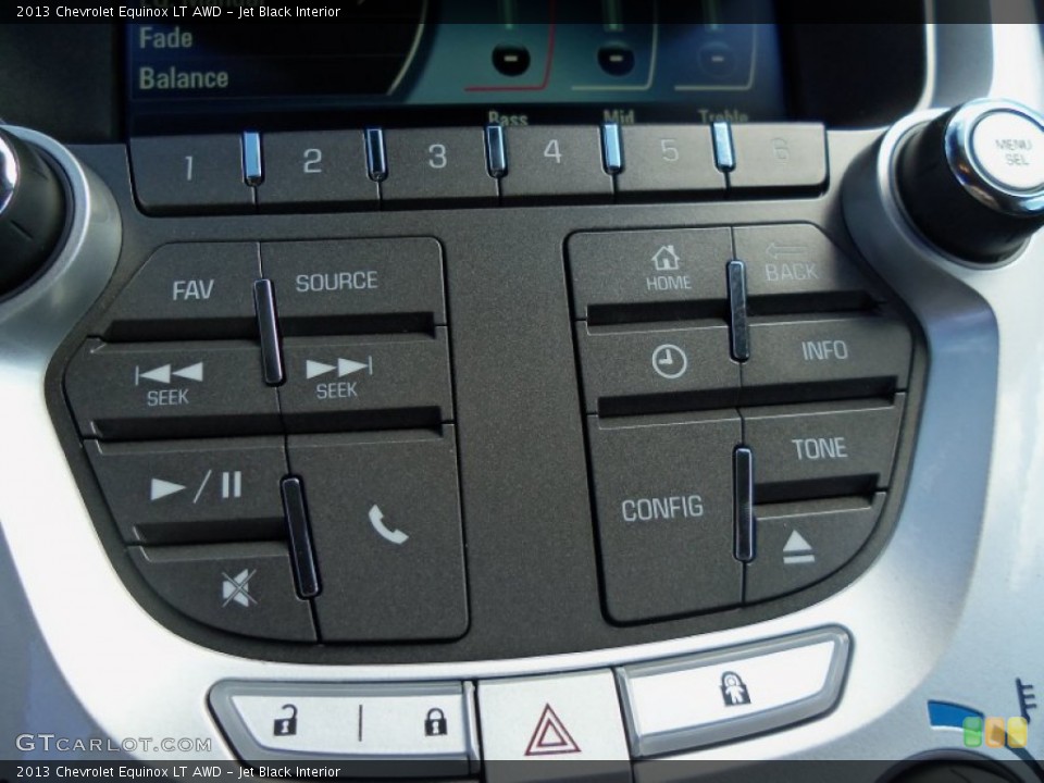Jet Black Interior Controls for the 2013 Chevrolet Equinox LT AWD #69014437