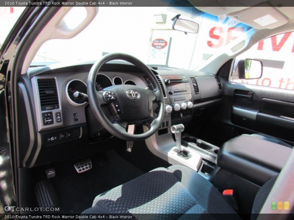 Black Interior Photo for the 2010 Toyota Tundra TRD Rock Warrior Double Cab 4x4 #69014548