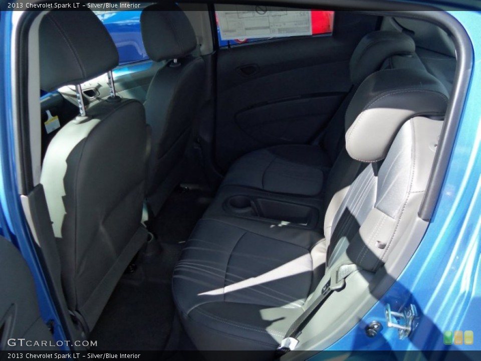 Silver/Blue Interior Rear Seat for the 2013 Chevrolet Spark LT #69014899