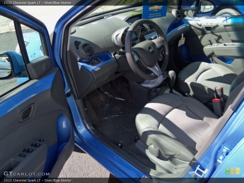 Silver/Blue Interior Prime Interior for the 2013 Chevrolet Spark LT #69014914