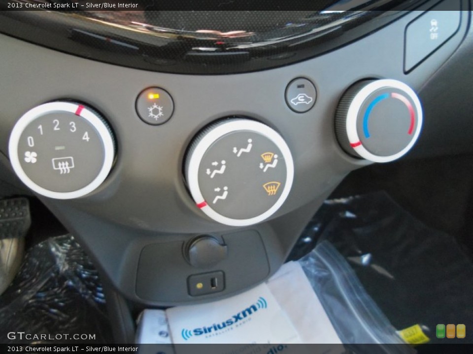 Silver/Blue Interior Controls for the 2013 Chevrolet Spark LT #69014968