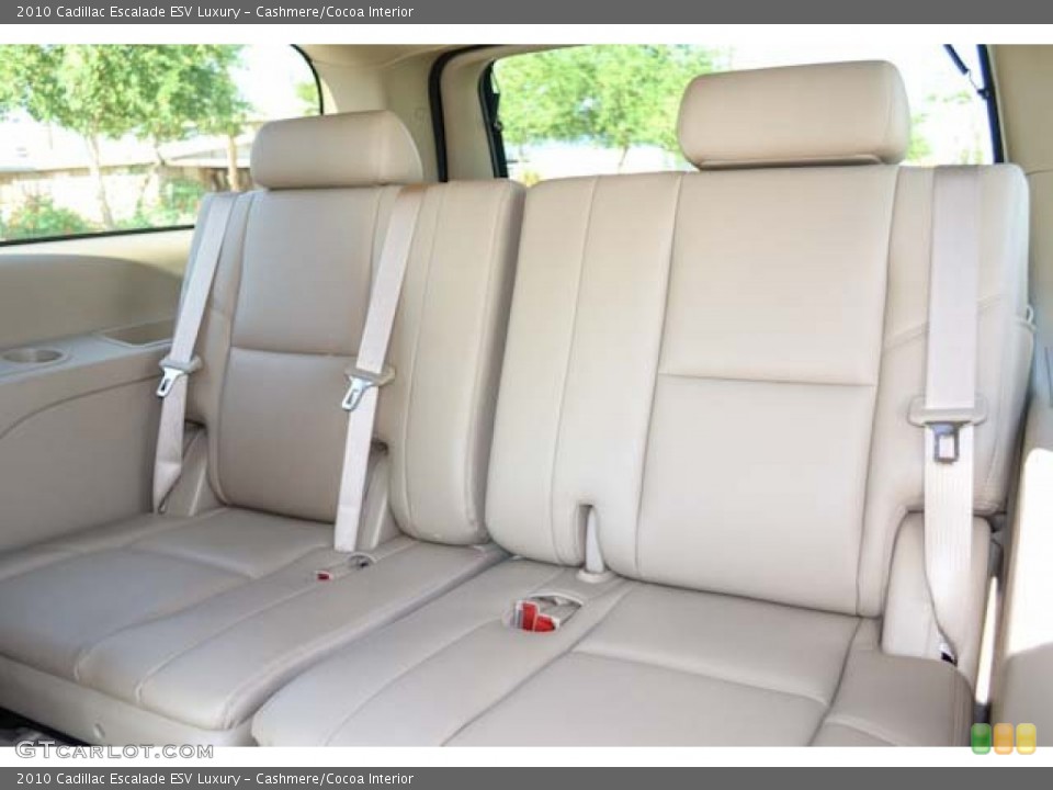 Cashmere/Cocoa Interior Rear Seat for the 2010 Cadillac Escalade ESV Luxury #69015338