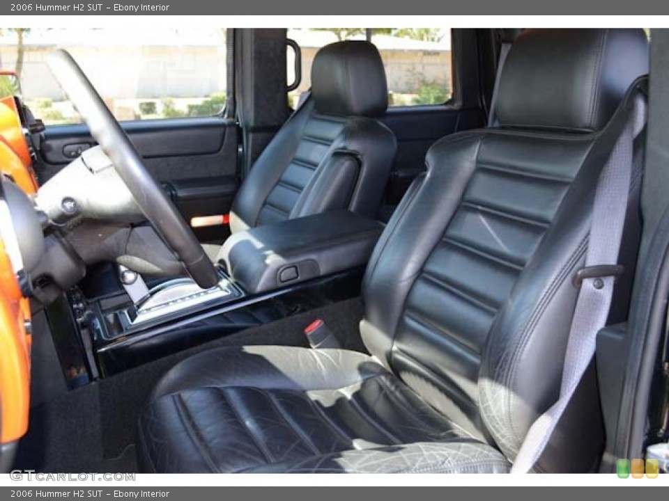 Ebony Interior Front Seat for the 2006 Hummer H2 SUT #69015565